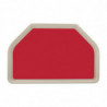Tabuleiro de Serviço em Poliéster Trapézio GN 500x325mm Vermelho - Roltex - Fourniresto
