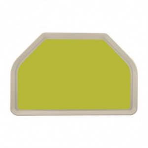 Tabuleiro de Serviço em Poliéster Trapezoidal GN 500x325mm Verde - Roltex - Fourniresto