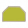 Tabuleiro de Serviço em Poliéster Trapezoidal GN 500x325mm Verde - Roltex - Fourniresto
