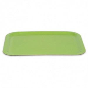 Tabuleiro de Serviço em Poliéster Trapezoidal GN 500x325mm Verde - Roltex - Fourniresto