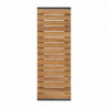 Bancos em Aço e Acácia 100 cm - Conjunto de 2 - Bolero - Fourniresto