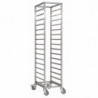 Carrinho deslizante em aço inoxidável - 600x400mm - 18 níveis - Gastro M