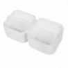 Caixas de hambúrguer compostáveis - P 153mm - Pacote de 500 - Fiesta Green