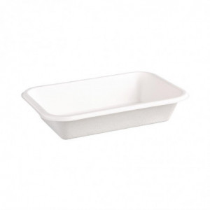 Barquetes de Bagasse Compostáveis - L 215 mm - Pacote de 50 - Fiesta Green