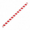 Palhinhas para smoothie de papel - Vermelho - L 210mm - Conjunto de 250 - Fiesta Green