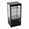 Vitrina refrigerada positiva preta Série C - 68 L - Polar - Fourniresto