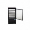 Vitrina refrigerada positiva preta Série C - 68 L - Polar - Fourniresto
