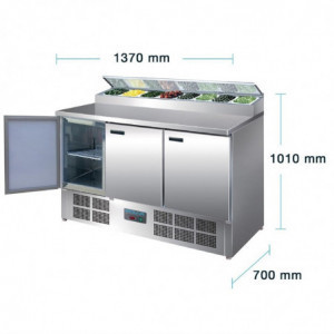 Balcão de Preparação Refrigerado para Pizzas e Saladas Série G - 390L Polar - Fourniresto