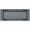 Mesa retangular dobrável cinza em ABS - 1830mm - Bolero - Fourniresto