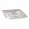 Tampa Quadrada Transparente Float - 190 X 190mm - APS - Fourniresto