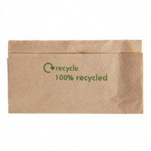 Guardanapos 1 Dobra em Papel Reciclado com Distribuidor 320 x 300mm - Lote de 6000 - FourniResto