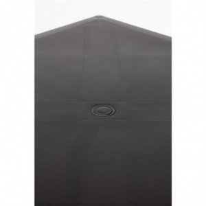 Mesa quadrada com pés de alumínio preto 750mm - Bolero - Fourniresto