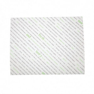 Folhas de Papel Antiaderente Fresh e Tasty - Pacote com 100 - FourniResto