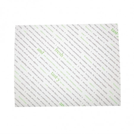 Folhas de Papel Antiaderente Fresh e Tasty - Pacote com 100 - FourniResto