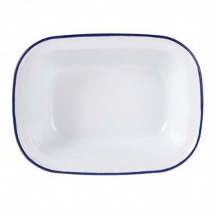 Tabuleiro retangular em aço esmaltado 180x130x40mm - Conjunto de 6 - Olympia - Fourniresto