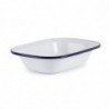 Tabuleiro retangular em aço esmaltado 180x130x40mm - Conjunto de 6 - Olympia - Fourniresto