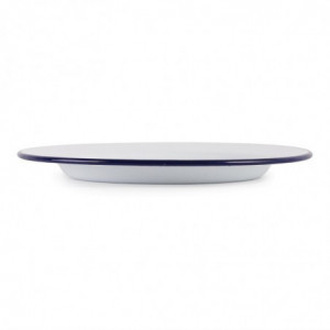 Prato raso em aço esmaltado 245mm - Conjunto de 6 - Olympia - Fourniresto