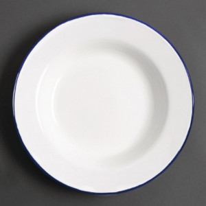 Prato Fundo em Aço Esmaltado - Ø 245mm - Conjunto de 6 - Olympia
