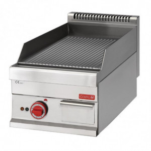 Chapa elétrica 650 com placa ranhurada - Gastro M - Fourniresto