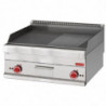 Chapa Elétrica com Metade Lisa Metade Grelhada - L 700 x P 650 mm - Gastro M - Fourniresto