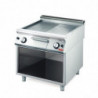 Plancha a gás 700 com metade lisa metade ranhurada - Gastro M - Fourniresto