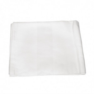 Toalha branca com faixa de cetim 1370 x 1370mm - Mitre Luxury - Fourniresto