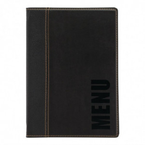 Menus de mesa contemporâneos A4 preto - Securit - Fourniresto