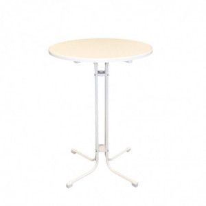 Mesa alta Limburg Branca 80 cm - FourniResto - Fourniresto