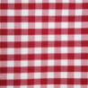 Toalhas de mesa xadrez vermelhas em poliéster - Conjunto de 10 - Mitre Essentials - Fourniresto