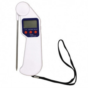 Termômetro de sonda dobrável Easytemp branco - Hygiplas - Fourniresto