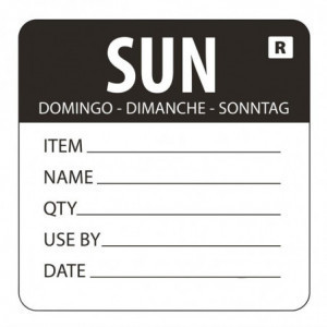 Etiqueta removível "Domingo" - Vogue