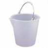 Balde de plástico branco muito resistente 12L - Jantex - Fourniresto