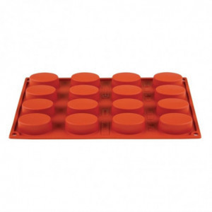 Forma de 16 ovais em silicone Formaflex - GN 1/3 - Pavoni