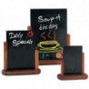Quadro de mesa acabamento mogno 320 x 270mm - Securit - Fourniresto