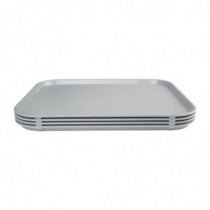 Tabuleiro de self-service 305 x 415mm cinza - Olympia KRISTALLON - Fourniresto
