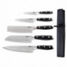 Conjunto de 5 Facas Japonesas e Estojo Série Tsuki 7 - FourniResto