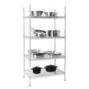 Estante em Kit 4 Níveis - L 915 x P 610 mm - Vogue