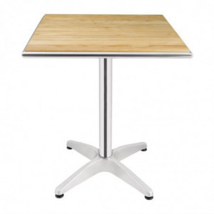 Mesa quadrada em freixo 60 x 60 cm - Bolero - Fourniresto