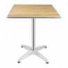 Mesa quadrada em freixo 60 x 60 cm - Bolero - Fourniresto