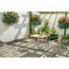 Mesa quadrada em freixo 60 x 60 cm - Bolero - Fourniresto