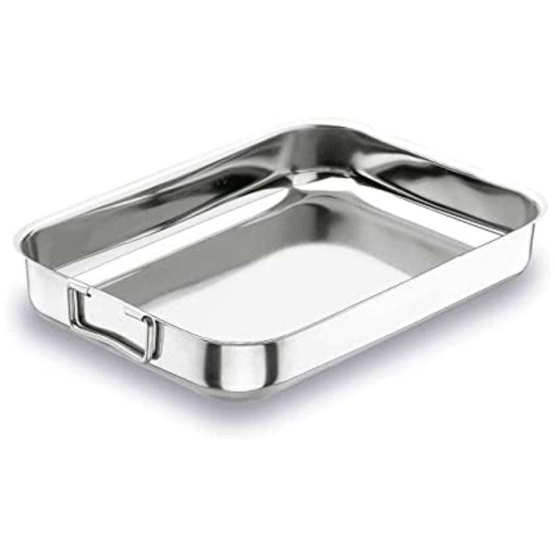 Tabuleiro de gratinado em aço inoxidável - 30 x 22 cm - Lacor Tabuleiro de gratinado em aço inoxidável - 30 x 22 cm - Lacor