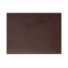 Jogo Americano Retangular em Couro Marrom Granulado Rinia - 45X30 cm - Lacor