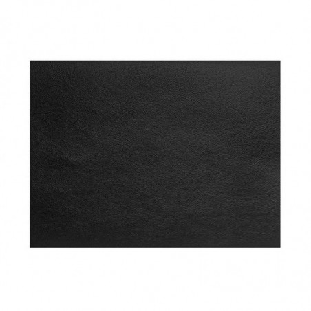 Jogo Americano Retangular em Couro Preto Granulado Cos - 45X30 cm - Lacor
