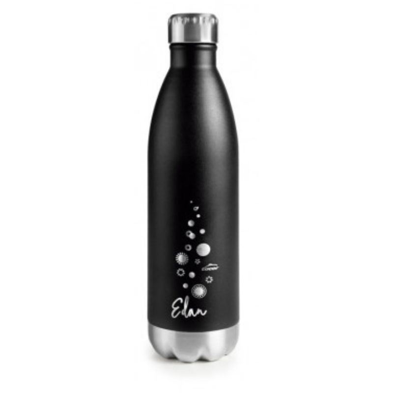 Garrafa de Aço Inoxidável Preta - 750 ml - Lacor Garrafa de Aço Inoxidável Preta - 750 ml - Lacor