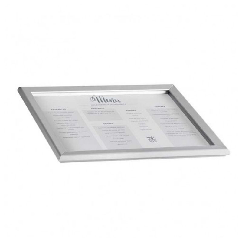 Suporte de Menu em Alumínio - A3 - Lacor Suporte de Menu em Alumínio - A3 - Lacor