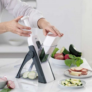 Mandolina Vertical com Empurrador + Recipiente - Lacor