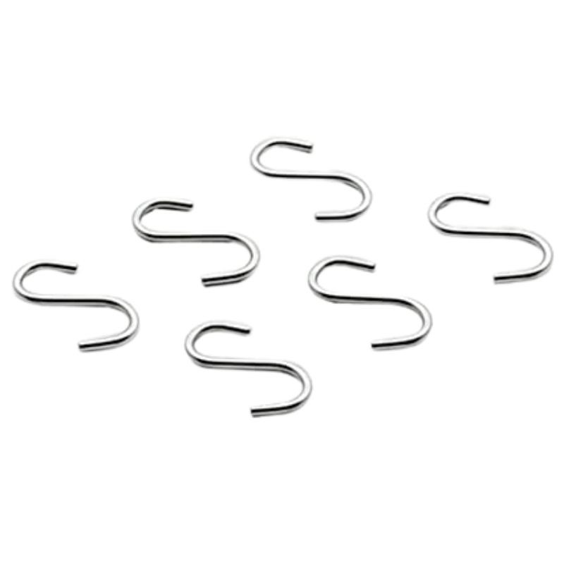 Ganchos de aço inoxidável para cabide de parede - Conjunto de 6 Ganchos de aço inoxidável para cabide de parede - Conjunto de 6
