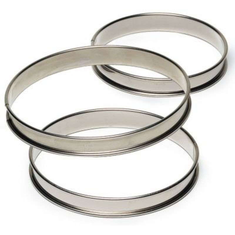 Círculo para Torta Alto em Aço Inoxidável - Ø 100 mm - TELLIER Círculo para Torta Alto em Aço Inoxidável - Ø 100 mm - TELLIER