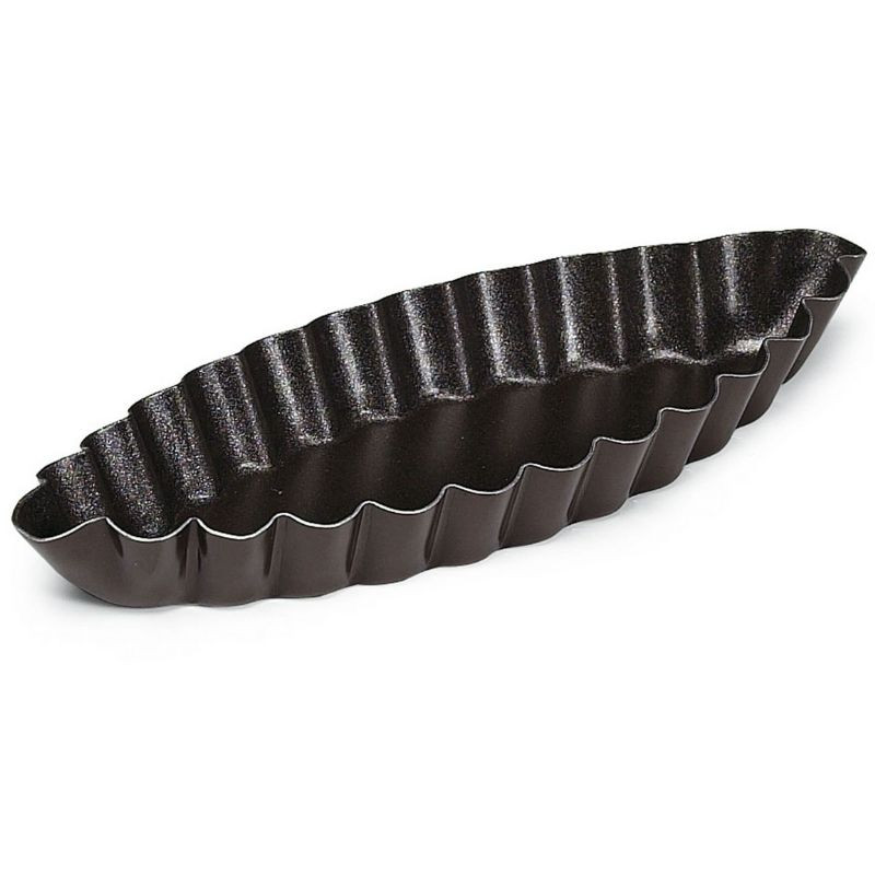 Forma para Barquete Canelada - 80 x 40 mm - TELLIER Forma para Barquete Canelada - 80 x 40 mm - TELLIER