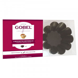 Forma para Briochettes Individual em Aço - 170x36 mm - Conjunto de 6 - Tellier